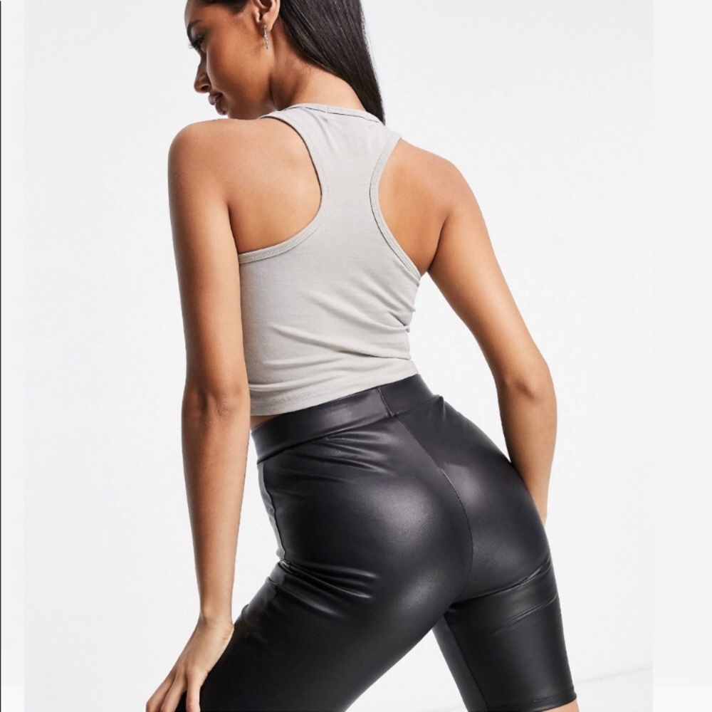 Missguided Racerback Taupe Tank - Picture 2 of 4